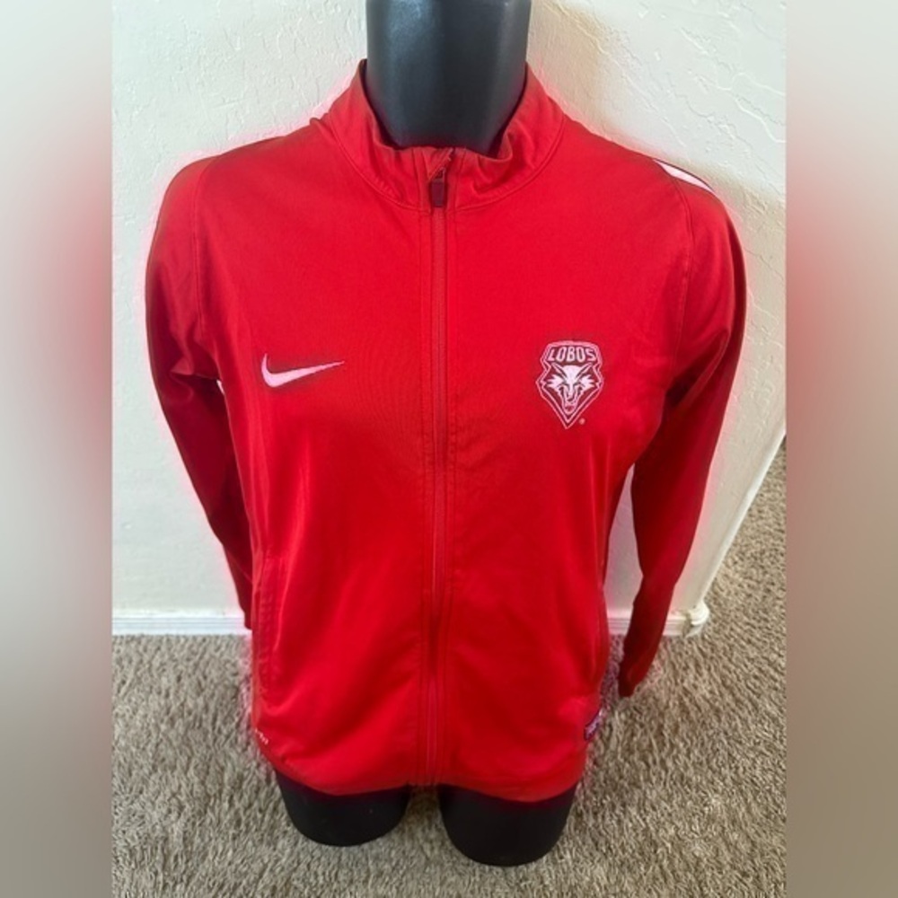 New Mexico Lobos red Nike men’s full zip dri fit red size medium M jacket